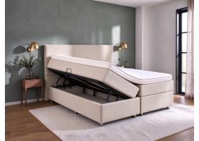 Boxspring Compleet Gent met Opbergruimte - beige