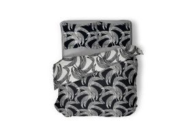 LINNICK Dekbedovertrek Katoen Hiroka Leaf - black