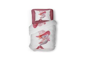 Eleganzzz Kinder Dekbedovertrek Micropercal Jingel - pink 140x200/220cm