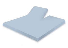 Eleganzzz Splittopper Hoeslaken Jersey Katoen Stretch - licht blauw