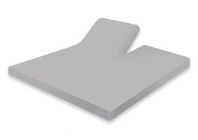 Eleganzzz Splittopper Hoeslaken Jersey Katoen Stretch - licht grijs