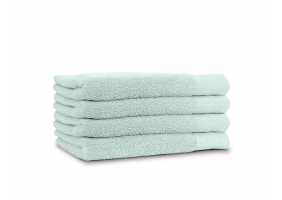 LINNICK Diamond Badstof Handdoek 60x110cm - soft green - set van 4
