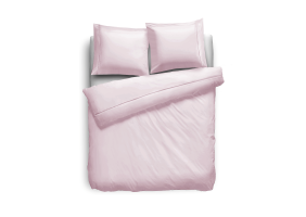 Eleganzzz Dekbedovertrek Uni Perkal Katoen Met Bies - roze