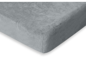 Eleganzzz Hoeslaken Flanel Fleece 35cm Hoekhoogte - light grey