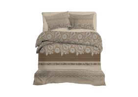 LINNICK Dekbedovertrek Katoen Renforcé Mahfer - beige