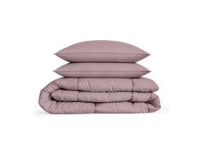 Eleganzzz Eazy Dekbed Zonder Overtrek Inclusief Kussenslopen - mauve