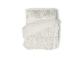 Eleganzzz Dekbedovertrek Jacquard Rabbit Fur - off white