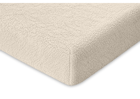 Eleganzzz Hoeslaken Teddy Pluche 35cm Hoekhoogte - off white