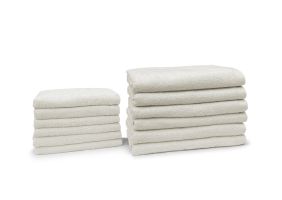 Eleganzzz Badgoedset 100% Katoen - ivory - 12-delig