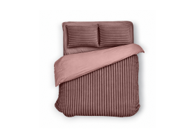 Eleganzzz Dekbedovertrek Teddy Rib Fleece - old rose