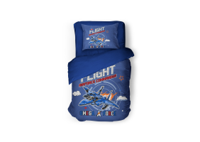 Eleganzzz Kinder Dekbedovertrek Micropercal Omega Force - blue 140x200/220cm