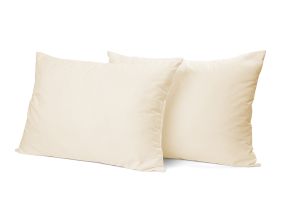 Eleganzzz Kussensloop Hotelsluiting Perkal Katoen - ivoor 60x70cm