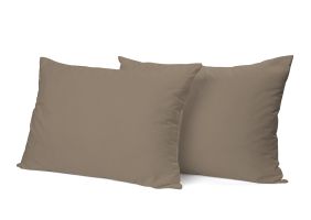 Eleganzzz Kussensloop Hotelsluiting Perkal Katoen - zand 60x70cm