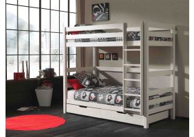 Vipack Pino Stapelbed met Lades - wit