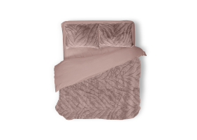 Eleganzzz Dekbedovertrek Jacquard Rabbit Fur - pink