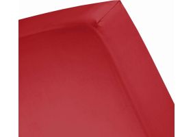 Damai Hoeslaken Organic Jersey 30cm - red 80/90x200/220cm