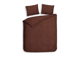 Heckett Lane Dekbedovertrek Flanel Franela - brandy brown