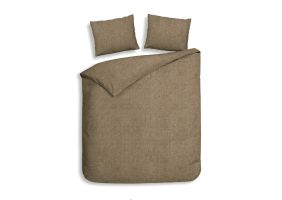 Heckett Lane Dekbedovertrek Flanel Franela - simply taupe 240x200/220cm