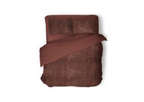 Eleganzzz Dekbedovertrek Flanel Fleece - rose brown