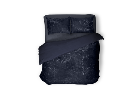 Eleganzzz Dekbedovertrek Crushed Velvet - royale blue