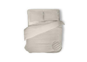 Eleganzzz Dekbedovertrek Micropercal Serenity Flow - sandy beige