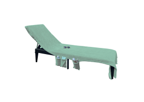 LINNICK Strandlaken Ligbed Handdoek Microvezel 75x215cm (3 in 1) - sea green