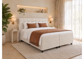 Boxspring Compleet Antwerpen Teddy - beige