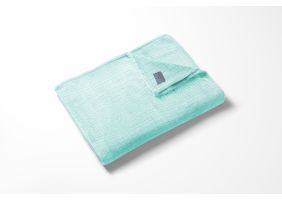 LINNICK Flanel Fleece Deken Croco - mint groen - 140x200cm