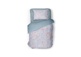 Eleganzzz Kinder Dekbedovertrek Micropercal Sweet Dreams - multi 140x200/220cm