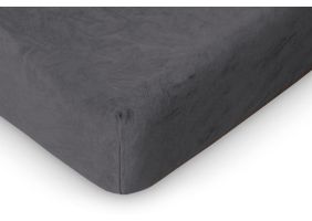LINNICK Badstof Velours Topper Hoeslaken - anthracite