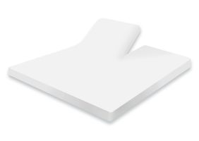 Eleganzzz Splittopper Hoeslaken Jersey Katoen Stretch - wit