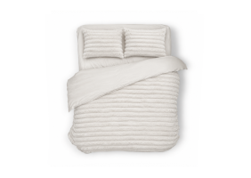 Dekbedovertrek Teddy Rib Softline - off white