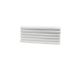 Eleganzzz Badstof Gastendoek 100% Katoen 30x50cm - white - set van 6