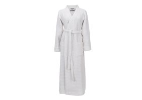 LINNICK Sauna Badjas Wafel Katoen Kuitlengte - white