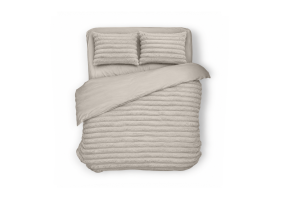 Dekbedovertrek Teddy Rib Softline - sand