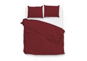 Zo Home Dekbedovertrek Katoen Satijn Satinado Uni - spicy red