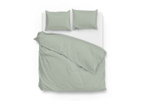 Zo Home Dekbedovertrek Katoen Satijn Satinado Uni - foam green