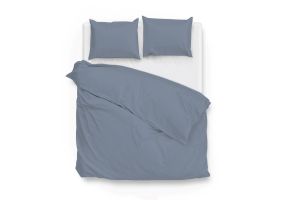 Zo Home Dekbedovertrek Katoen Satijn Satinado Uni - riviera blue