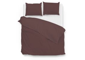 Zo Home Dekbedovertrek Katoen Velluto - spicy red 240x200/220cm