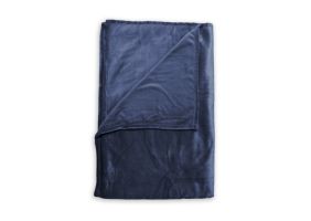 Zo Home Flanel Fleece Plaid Cara - indigo blue - 140x200