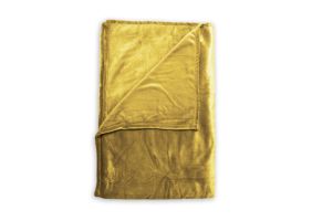 Zo Home Flanel Fleece Plaid Cara - honey gold - 140x200