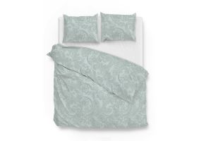 Zo Home Dekbedovertrek Katoen Paisley di Lino - mint green