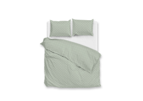Zo Home Dekbedovertrek Katoen Satijn Linea di Satinado - foam green