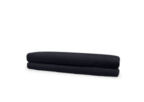 Eleganzzz Badstof Badlaken 100% Katoen 70x140cm - black - set van 2