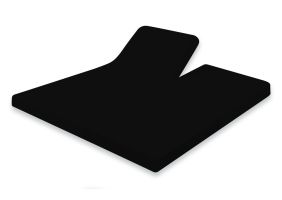 Eleganzzz Splittopper Hoeslaken Jersey Katoen Stretch - zwart