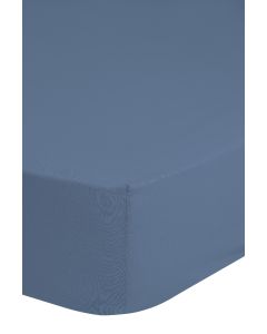 Good Morning Hoeslaken Jersey Katoen Stretch 30cm Hoge Hoek - blue