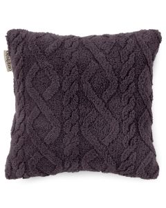Descanso Teddy Jacquard Sierkussen  - anthracite 40x40cm