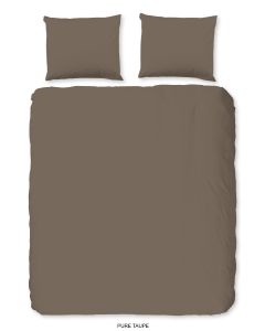 Pure Dekbedovertrek Micropercal Uni - taupe