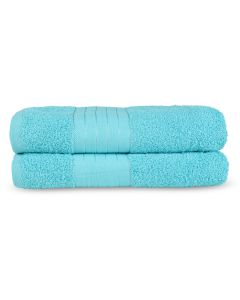 Good Morning Badstof Badlaken 100% Katoen 70x140cm - aqua - Set van 2