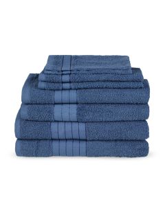 Good Morning Badgoedset 100% katoen - denim - 8 delig